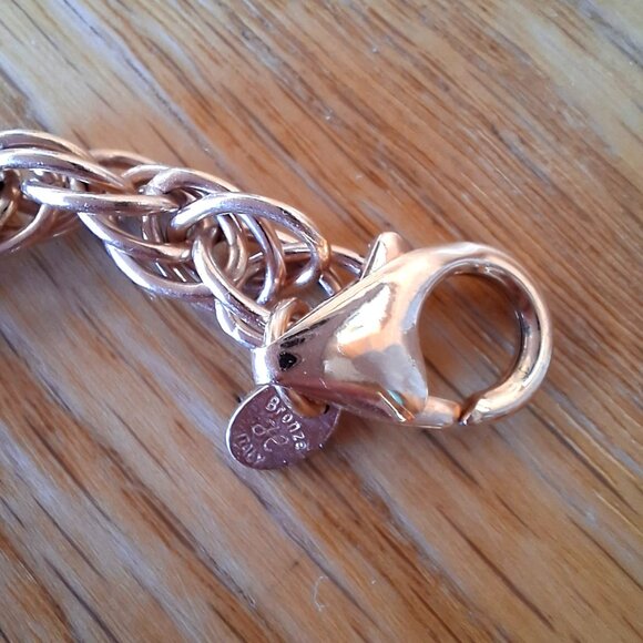 Vintage Bronze Italy Baroque Pearl Necklace - Picture 5 of 5